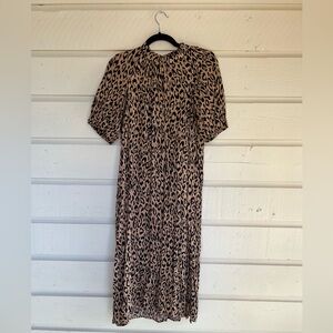 Anthropologie leopard print dress